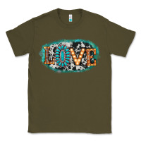 Army Green love western Classic Tee - AdoDesignShop