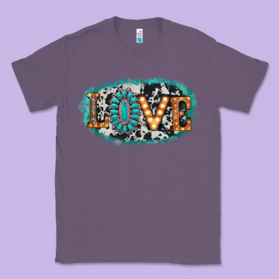 Love Western Classic Tee Designed By Adodesignshop