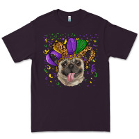 Plum mardi gras hat pug Premium Tee - RanaPortraitStore
