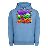 Pigment Pebble Blue nurse nurse nurse halloween Urban Hoodie - CowGirlArtShop