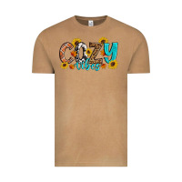 Vintage Camel Cozy Vibes Fall Sunflowers Vintage Tee - Artiststas