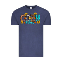 Vintage Denim Cozy Vibes Fall Sunflowers Vintage Tee - Artiststas
