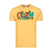 Vintage Mustard Cozy Vibes Fall Sunflowers Vintage Tee - Artiststas