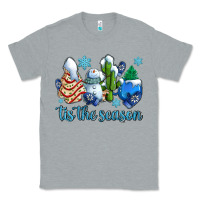 Heather Grey tis the season christmas tree  cake winter and snowman Classic Tee - AdoDesignShop