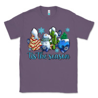 Lavender tis the season christmas tree  cake winter and snowman Classic Tee - AdoDesignShop