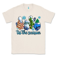 Natural tis the season christmas tree  cake winter and snowman Classic Tee - AdoDesignShop