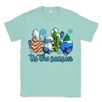 Seafoam tis the season christmas tree  cake winter and snowman Classic Tee - AdoDesignShop