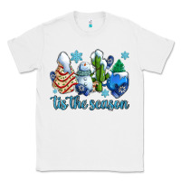 White tis the season christmas tree  cake winter and snowman Classic Tee - AdoDesignShop