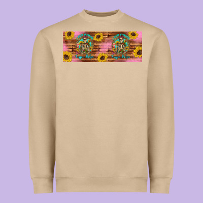 I Hate Everyone But Coffee Helps Western Skeleton Coffee Mug 11 Oz Heavyweight Sweatshirt Designed By Artiststas