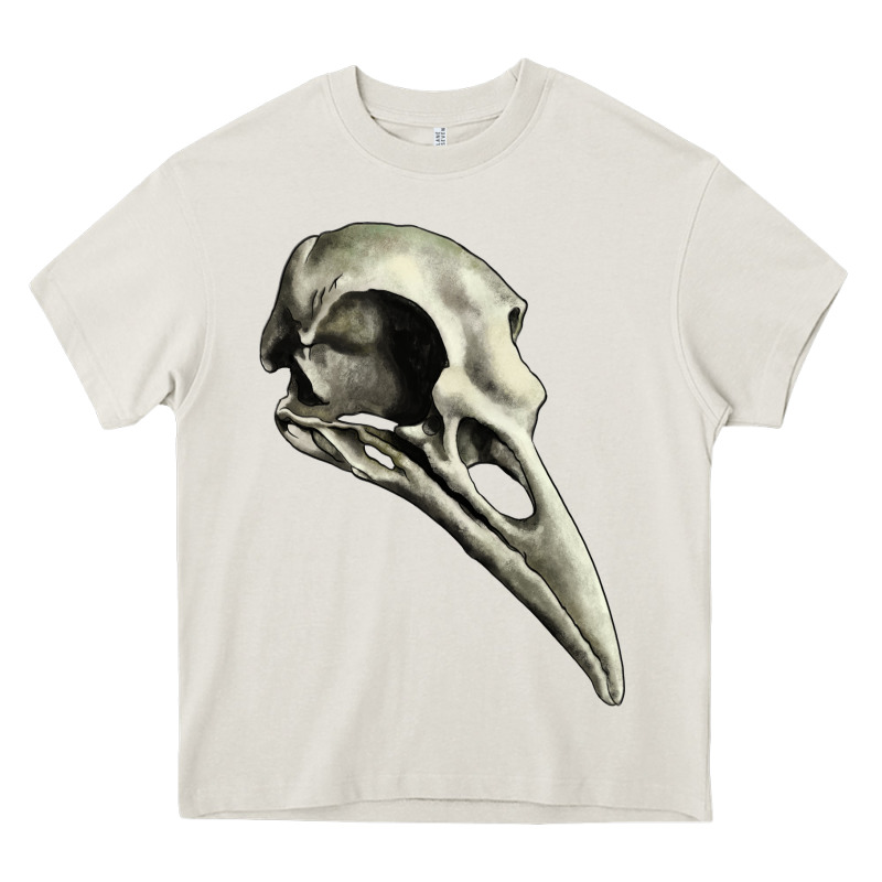 Raven Skull Heavy Core Tee by RanaPortraitStore | Teevron
