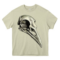 Mossy Raven Skull Heavy Core Tee - RanaPortraitStore