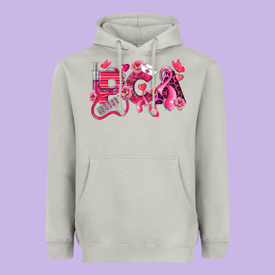 Pca Breast Cancer Patient Care Assistant Heavyweight Hoodie Designed By Lillyallendesigns