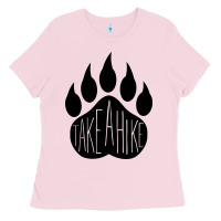 Bubblegum Pink take a hike Ladies Tee - Unal Design