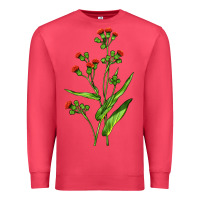 Cardinal Tassel Flower Illustrations Premium Sweatshirt - LillyAllenDesigns