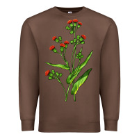 Chestnut Tassel Flower Illustrations Premium Sweatshirt - LillyAllenDesigns