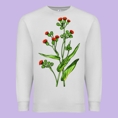 Tassel Flower Illustrations Premium Sweatshirt Designed By Lillyallendesigns