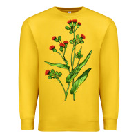 Lemon Tassel Flower Illustrations Premium Sweatshirt - LillyAllenDesigns