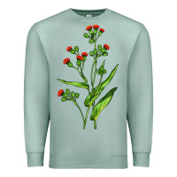 Seafoam Tassel Flower Illustrations Premium Sweatshirt - LillyAllenDesigns