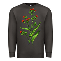 Smoke Tassel Flower Illustrations Premium Sweatshirt - LillyAllenDesigns