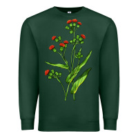 Sports Green Tassel Flower Illustrations Premium Sweatshirt - LillyAllenDesigns