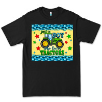 Black just a boy who loves tractors Premium Tee - Zillion Design Studio