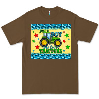 Cacao just a boy who loves tractors Premium Tee - Zillion Design Studio