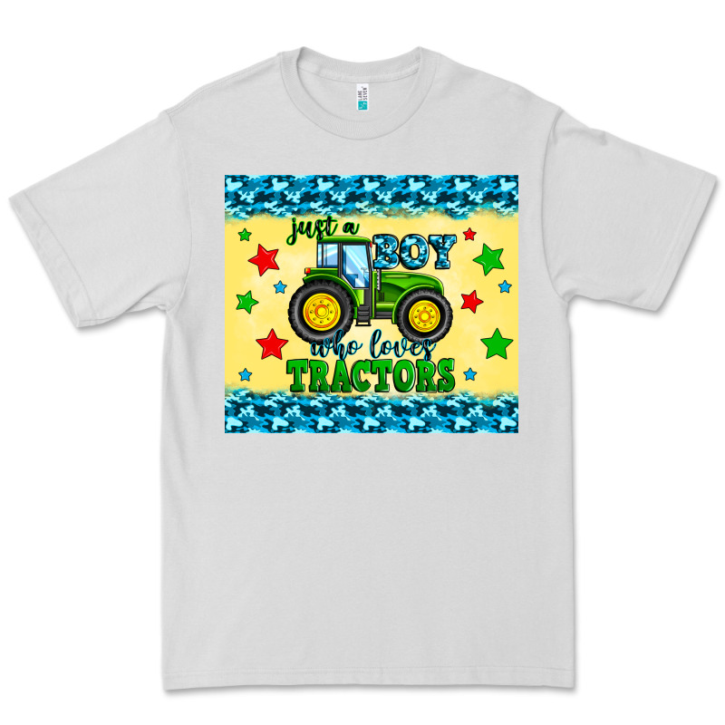 Just A Boy Who Loves Tractors Premium Tee by Zillion Design Studio | Teevron