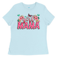 Baby Blue girl mama Ladies Tee - JahusDesignShop