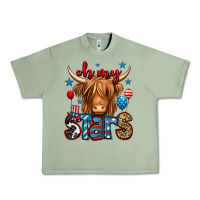 Oil Green oh my stars 4th of july shaggy cow Urban Heavy Tee - Jasminsmagicworld