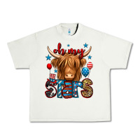 Pistachio oh my stars 4th of july shaggy cow Urban Heavy Tee - Jasminsmagicworld