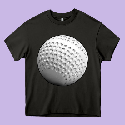 Hockey Ball Heavy Core Tee Designed By Texasbilliewilder