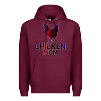Burgundy Chicken Mom Premium Hoodie - Bettercallsaul