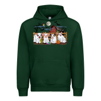 Forest Green halloween pigs Urban Hoodie - CowGirlArtShop