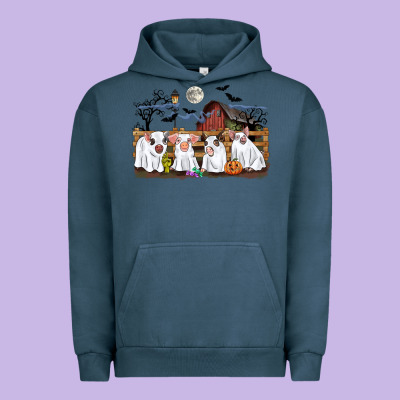 Halloween Pigs Urban Hoodie Designed By Cowgirlartshop