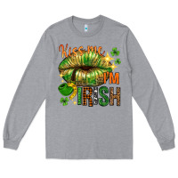 Kiss Me Im Irish With Lip Long Sleeve Tee | Teevron