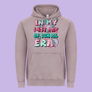 In My Last Day Of School Era Vintage Hoodie Designed By Jahusdesignshop