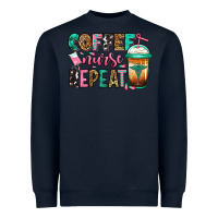 Navy nurse coffee repeat Heavyweight Sweatshirt - Jasminsmagicworld