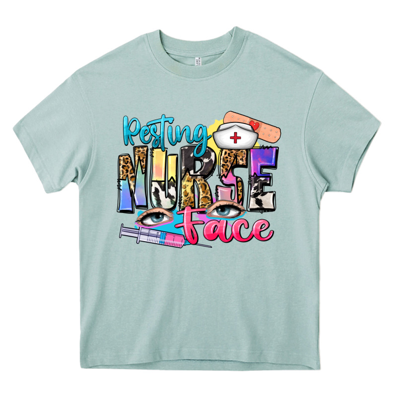 Resting Nurse Face Heavy Core Tee by Zillion Design Studio | Teevron