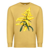Antique Gold Botanical Goldenrod Illustrations Premium Sweatshirt - LillyAllenDesigns