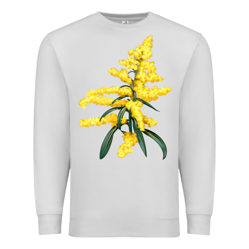 Botanical Goldenrod Illustrations Premium Sweatshirt by LillyAllenDesigns | Teevron
