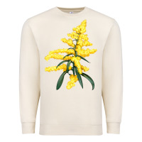 Sandshell Botanical Goldenrod Illustrations Premium Sweatshirt - LillyAllenDesigns