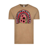 Vintage Coffee valentines sunflower rainbow Vintage Tee - JahusDesignShop