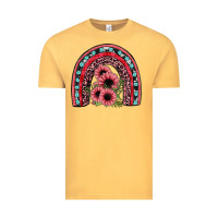 Vintage Mustard valentines sunflower rainbow Vintage Tee - JahusDesignShop
