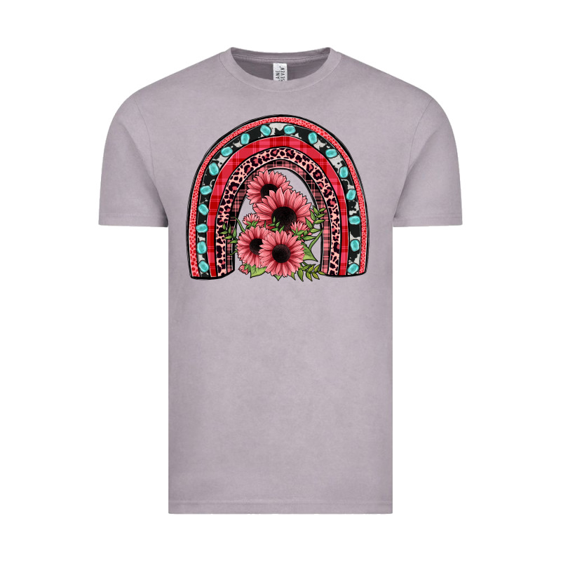Valentines Sunflower Rainbow Vintage Tee by JahusDesignShop | Teevron