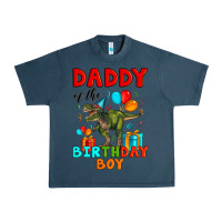 Midnight Navy daddy of the birthday boy t rex Urban Heavy Tee - Artiststas