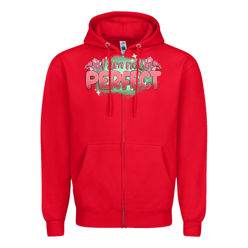 I Am Not Perfect Zipper Hoodie by MaliasSmallBusiness | Teevron