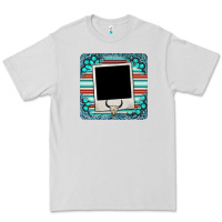 Gemstone Turquoise Serape Custom Photo Frame Coaster Premium Tee | Teevron