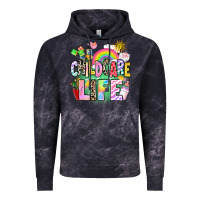 Cloud Black childcare life Vintage Hoodie - AdoDesignShop