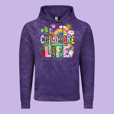 Childcare Life Vintage Hoodie Designed By Adodesignshop