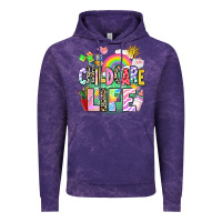 Cloud Purple childcare life Vintage Hoodie - AdoDesignShop
